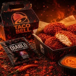 Taco Bell Flamin' Hot Dusted Crispy Chicken Nuggets Calories 2026